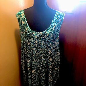 Blue patterned shirt